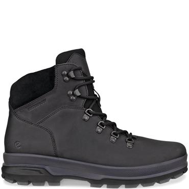 ECCO MENS WATERPROOF TRACK LACE BOOT - BLACK