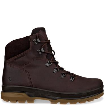 ECCO MENS WATERPROOF TRACK LACE BOOT - COFFEE