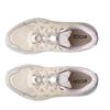ECCO WOMENS LACE SLIP ON TRAINER - LIMESTONE