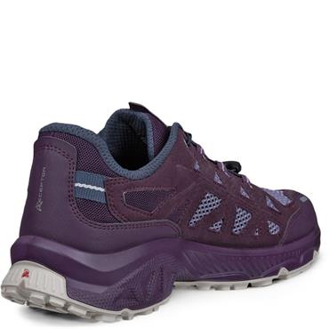 ECCO WOMENS LACE SLIP ON TRAINER - MAUVE