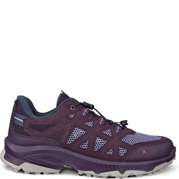 ECCO WOMENS LACE SLIP ON TRAINER - MAUVE