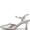 REDZ WOMENS MID HEEL STRAP SANDAL - SILVER