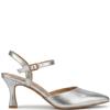 REDZ WOMENS MID HEEL STRAP SANDAL - SILVER