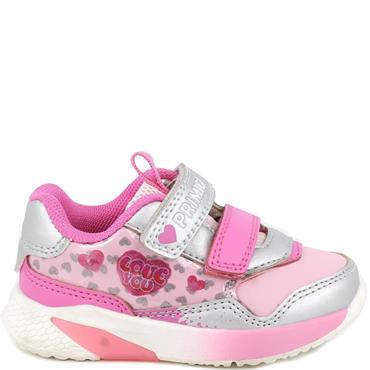 PRIMIGI GIRLS LIGHTS STRAP TRAINER - PINK MULTI