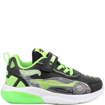 PRIMIGI KIDS HOT WHEELS LIGHTS TRAINER - BLACK LIME