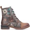 RIEKER WOMENS ZIP LACE ANKLE BOOT - TAN MULTI