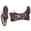 RIEKER WOMENS ZIP LACE BOOT - BROWN MULTI