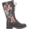 RIEKER WOMENS ZIP LACE BOOT - BROWN MULTI