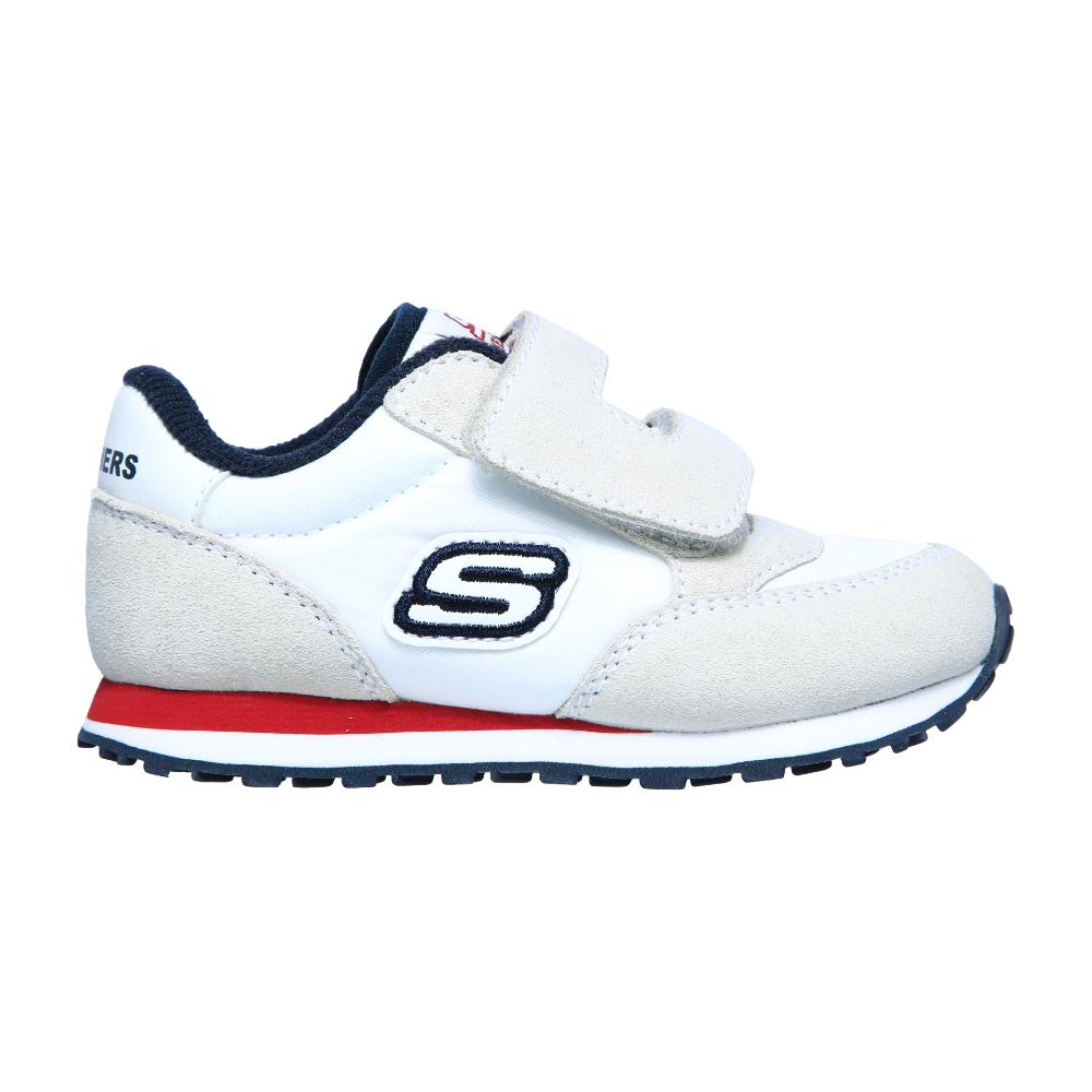 white strap trainers