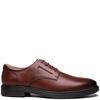 G COMFORT MENS PLAIN TOE LACE SHOE - COGNAC