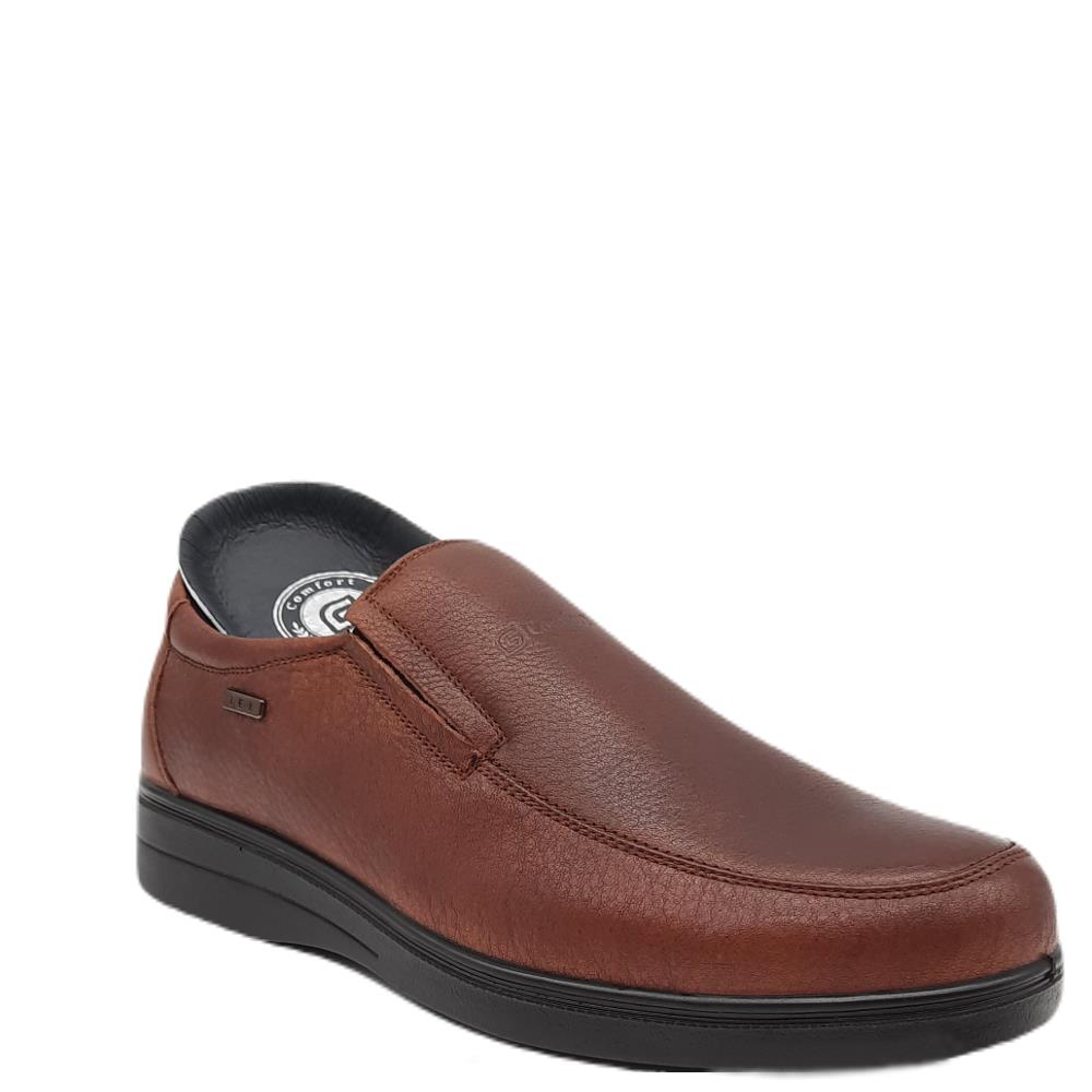 cognac slip on shoes