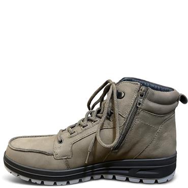 G COMFORT MENS WATERPROOF ZIP LACE BOOT - COFFEE NUBUCK