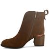 ROGUE WOMENS ZIP ANKLE BOOT - KHAKI SUEDE