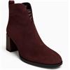 ROGUE WOMENS ZIP ANKLE BOOT - WINE SUEDE