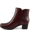 NINE TO FIVE WOMENS ZIP ANKLE BOOT - BURGUNDY