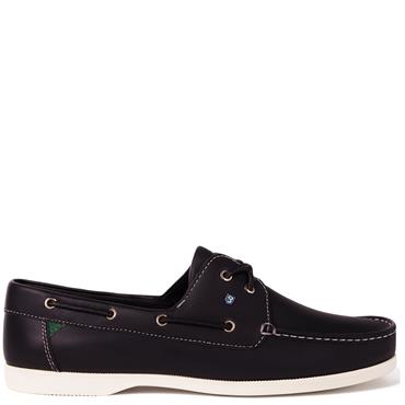 DUBARRY LACE DECK SHOE - NAVY LEATHER