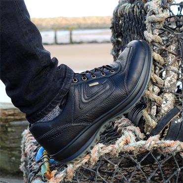 GRISPORT MENS TEX STITCH LACE SHOE - BLACK