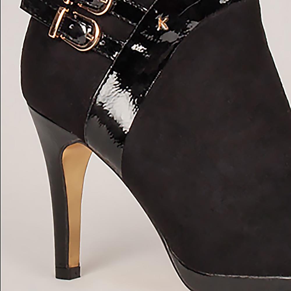 KATE APPLEBY WOMENS POINT TOE ANKLE BOOT BLACK SUEDE Paul Byron Shoes Ireland