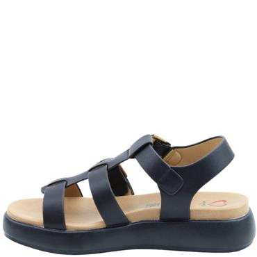 HEAVENLY FEET WOMENS SANDAL - BLACK