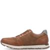RIEKER MENS ZIP LACE CASUAL SHOE - BROWN