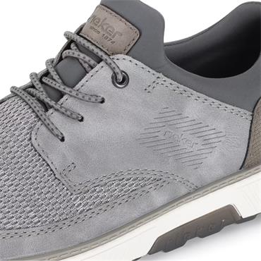 RIEKER MENS CASUAL SHOE - GREY