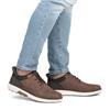 RIEKER MENS LACE CASUAL SHOE - BROWN