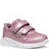 GEOX GIRLS STRAP TRAINER - ROSE