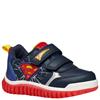 GEOX BOYS SUPERMAN LIGHTS STRAP TRAINER - NAVY ROYAL