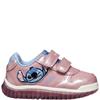 GEOX GIRLS LILO & STITCH STRAP TRAINER - PINK SKY