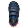 GEOX BOYS STRAP TRAINER - NAVY RED