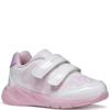 GEOX GIRLS TWIN STRAP TRAINER - WHITE LILAC
