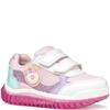 GEOX GIRLS STRAP TRAINER - WHITE PINK