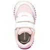 GEOX GIRLS STRAP TRAINER - WHITE PINK