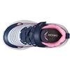 GEOX GIRLS STRAP ELASTIC LACE TRAINERS - AQUA PINK