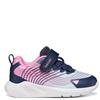 GEOX GIRLS STRAP ELASTIC LACE TRAINERS - AQUA PINK