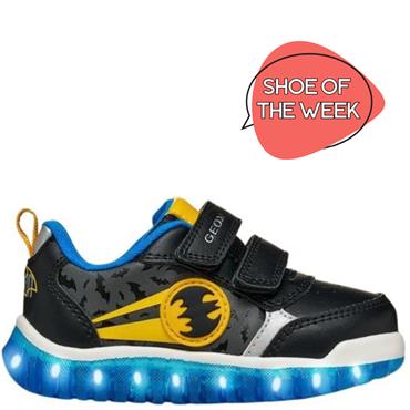 GEOX BOYS STRAP TRAINER - BLACK YELLOW