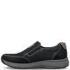 RIEKER MENS TEX CASUAL SLIP ON SHOE - BLACK