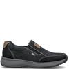 RIEKER MENS TEX CASUAL SLIP ON SHOE - BLACK
