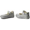 GEOX GIRLS VEL STRAP HEART SHOE - WHITE SILVER