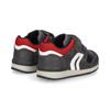 GEOX BOYS 2 VEL STRAP RUNNER - GREY RED