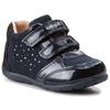 GEOX GIRLS DIAMANTE 2 VEL STRAP ANKLE BT - NAVY