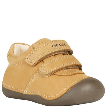GEOX KIDS STRAP FIRST SHOE - BISCUIT