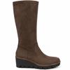 SUSST WOMENS TOP WEDGE KNEE HIGH BOOT - BEIGE