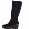SUSST WOMENS TOP WEDGE KNEE HIGH BOOT - BLACK