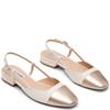 STEVE MADDEN WOMENS FLAT SLINGBACK - CREAM WHITE