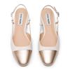 STEVE MADDEN WOMENS FLAT SLINGBACK - CREAM WHITE