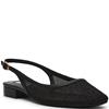 STEVE MADDEN WOMENS FLAT SLINGBACK - BLACK FABRIC