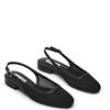 STEVE MADDEN WOMENS FLAT SLINGBACK - BLACK FABRIC