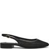 STEVE MADDEN WOMENS FLAT SLINGBACK - BLACK FABRIC