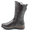 HEAVENLY FEET WOMENS FURLINED ZIP BOOT - CHOCOLATE